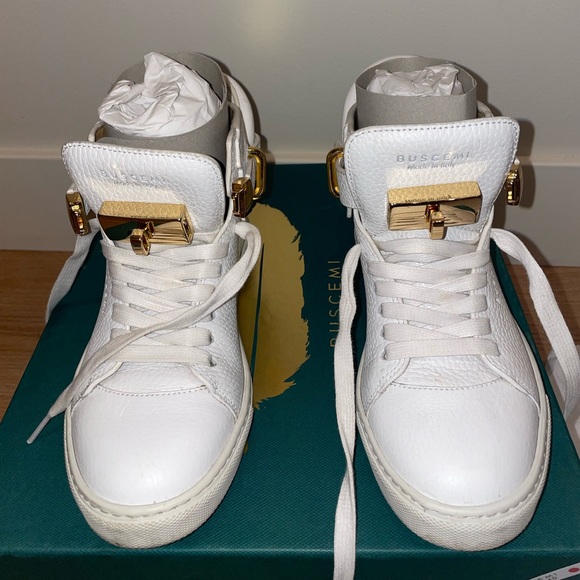 Buscemi white high tops! Great condition. - Picture 5 of 10